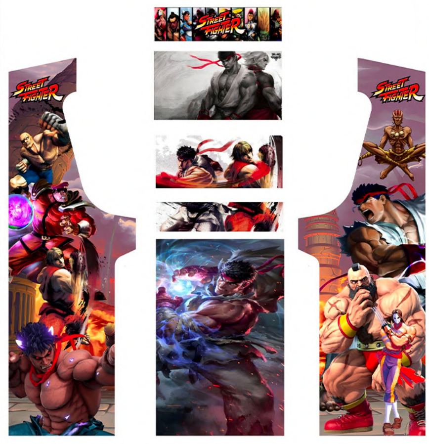 BORNE ARCADE KLASSIK Ecran 24 Pouces 3300 Jeux : 15 décors au choix